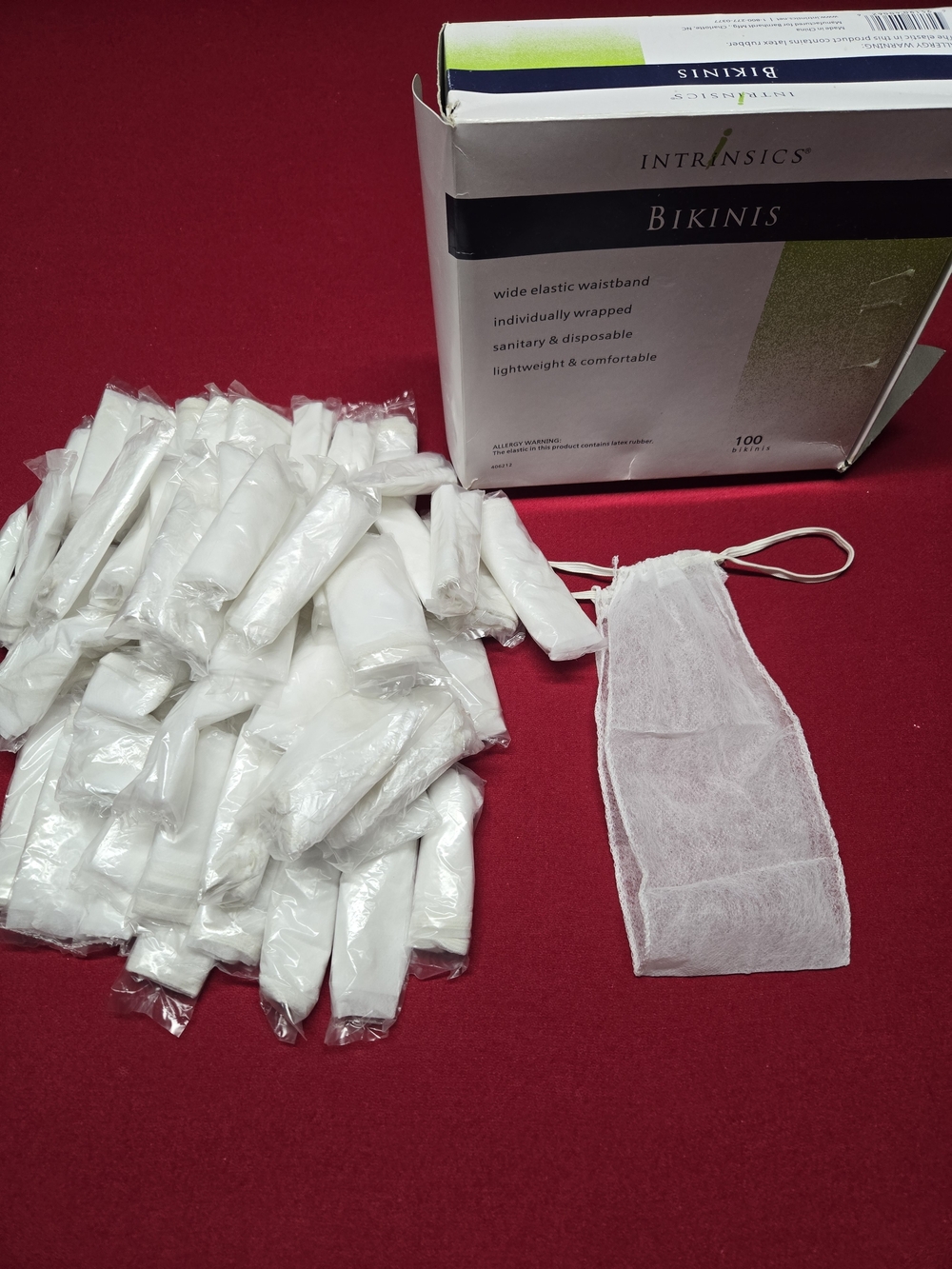 White Disposable Bikini Underwear - Pack of 50